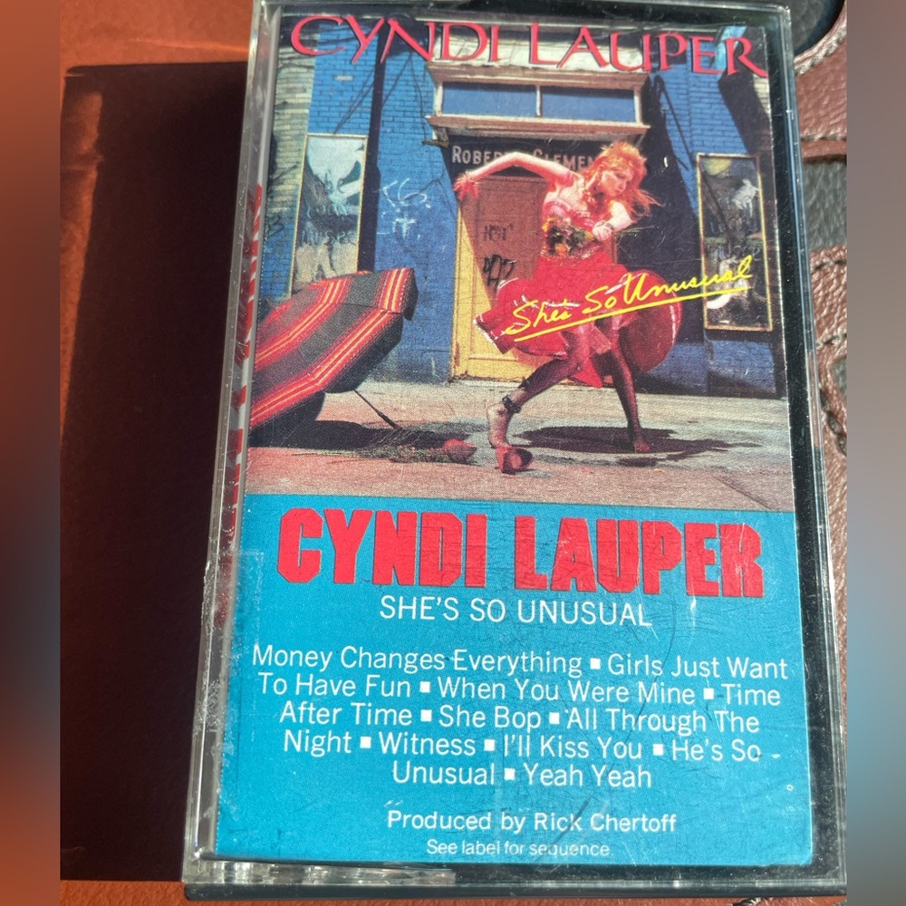 Vintage Cassette Tape Cyndi Lauper She’s so Unusual